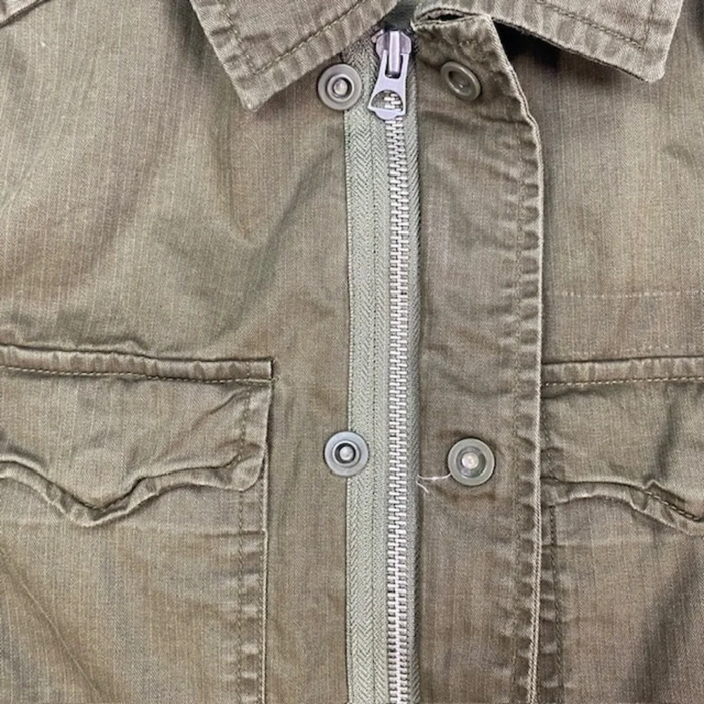 Polo Ralph Lauren Kids Small 8 Green Herringbone Twill Military Field Jacket